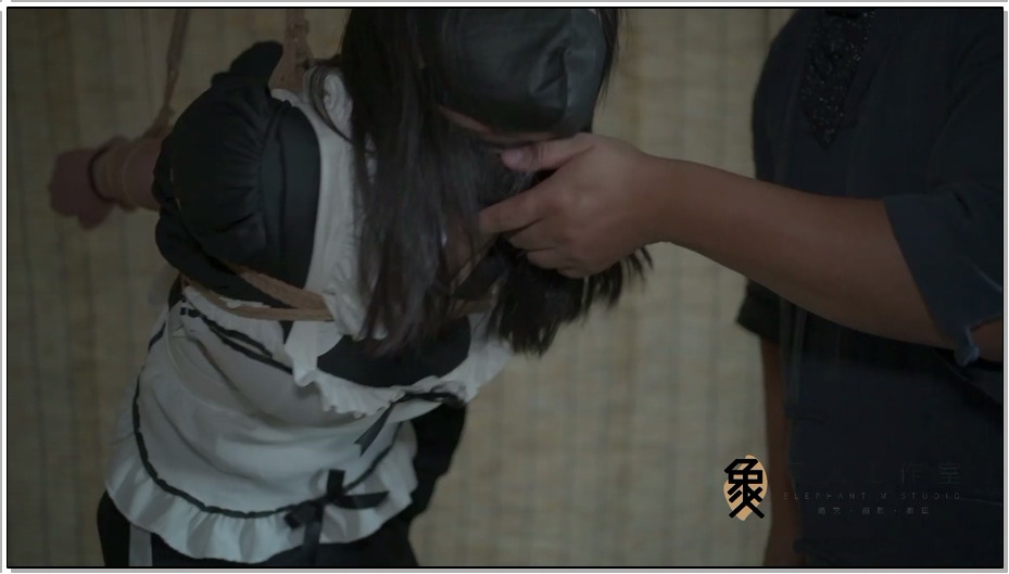 【象人工作室】小o-女仆黑丝,直臂固定抚摸,最后十分钟驷马放置
