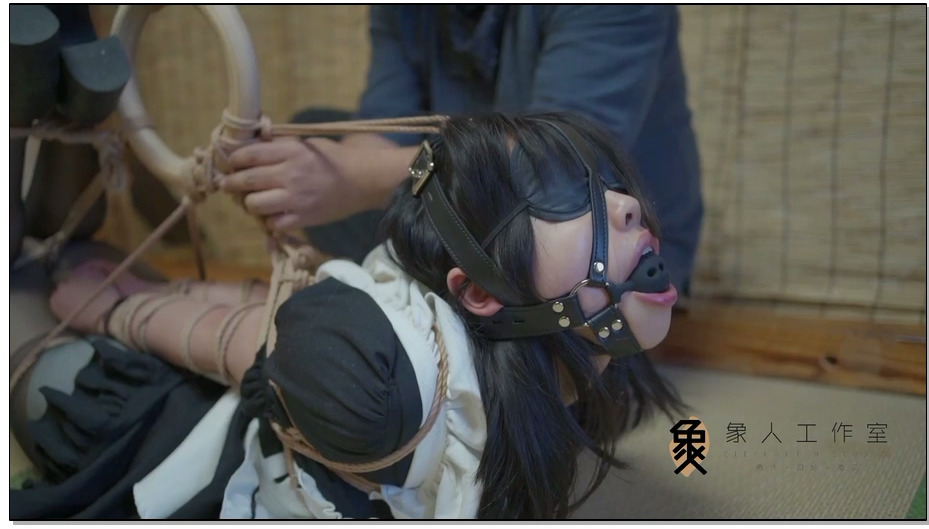 【象人工作室】小o-女仆黑丝,直臂固定抚摸,最后十分钟驷马放置
