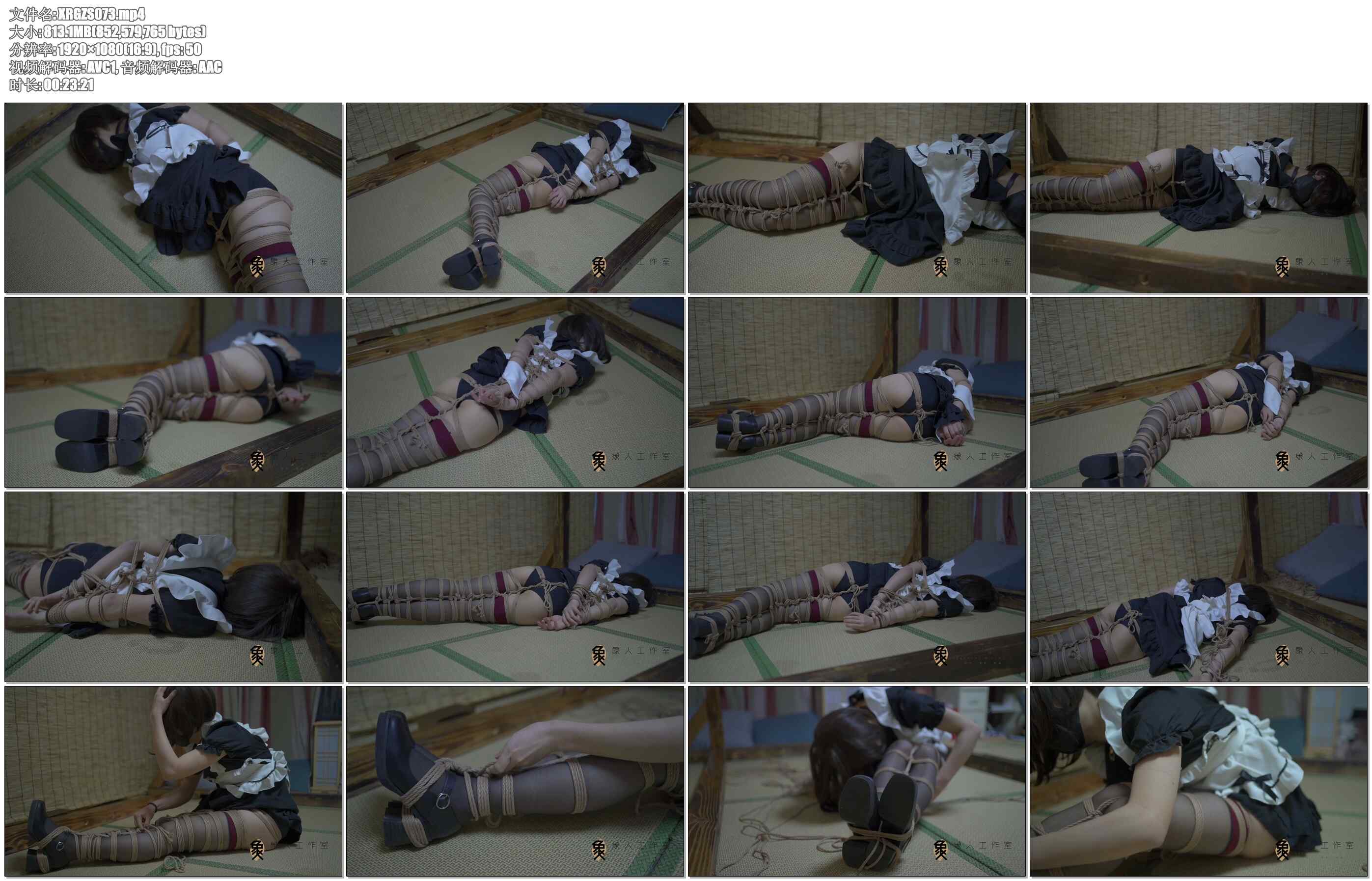 【象人工作室】小0蛇缚，直臂，全身紧缚