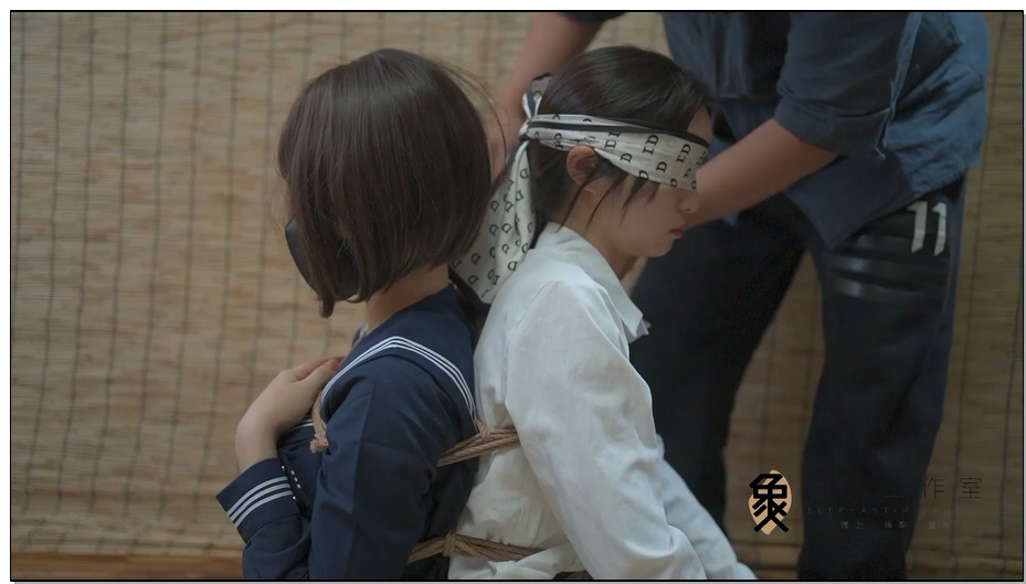 【象人工作室】可爱小0&人妻Miya-双人连缚抚摸，郊狼电击，把成熟和可爱绑在一起