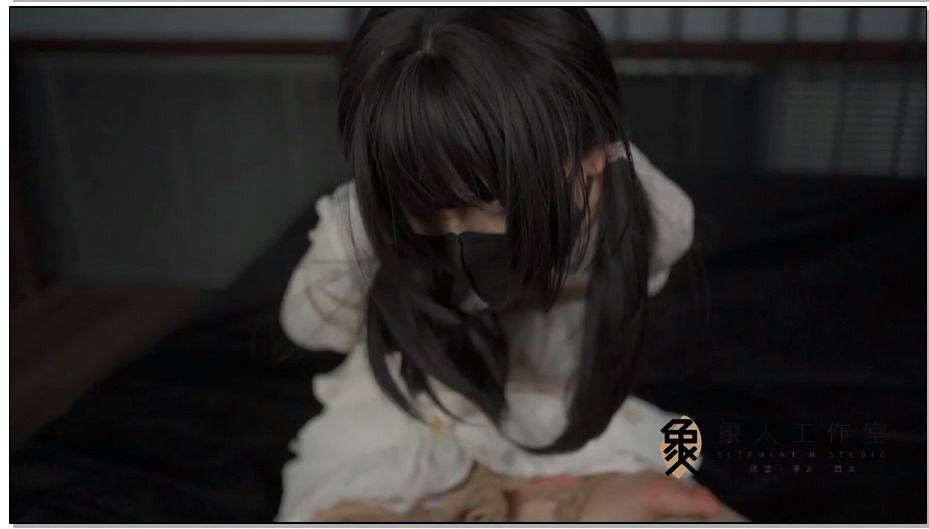 【象人工作室】小0-双马尾+海老缚，一袭白衣的清纯少女被迫紧缚