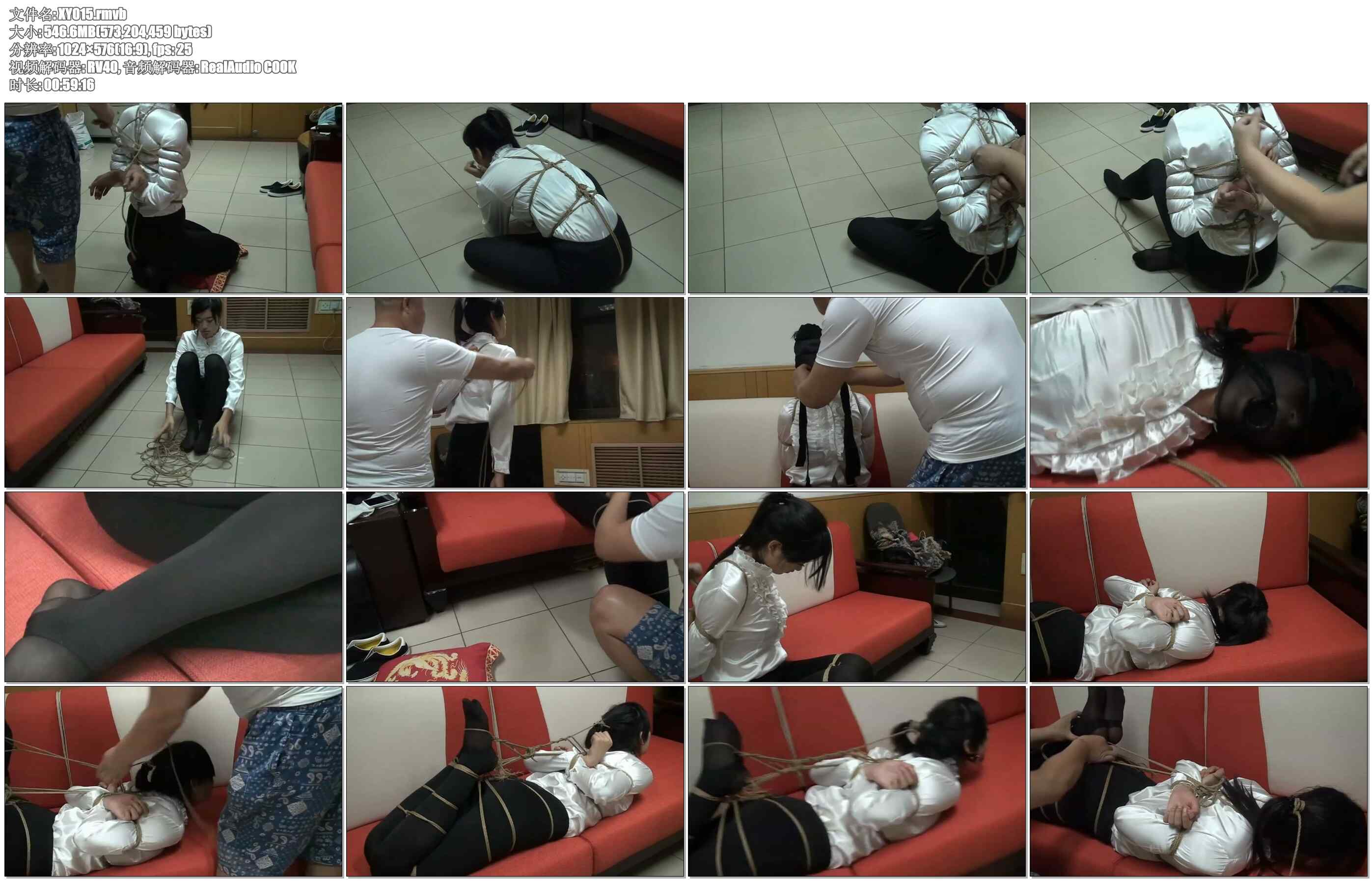 【逍遥】学生妹细绳超紧捆绑口环驷马 2