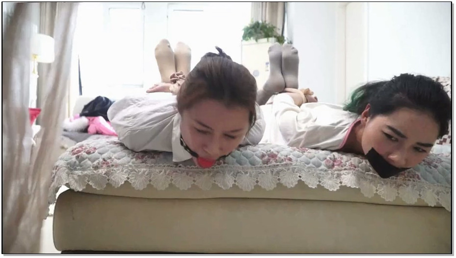 【逍遥】丝袜绳狱 下集-千呼万唤始出来！丝袜女卧底各种捆绑堵嘴，挣扎逃生。佟娅、董倩