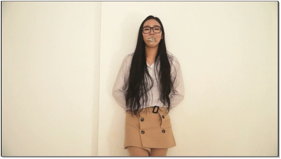 【逍遥】长腿美女主持人林丹的自救案例讲座上集 高跟肉丝 丝袜堵嘴 自救挣脱