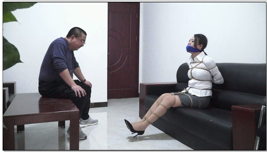 【逍遥】办公室绳缘B 韩经洁 林艺 五花 日式 紧缚驷马 鞭打 堵嘴 封嘴