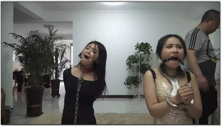 【逍遥】禁书桎楛 夏炎 韩晶杰 钢枷 手铐 脚镯 铁链 口伽爬行