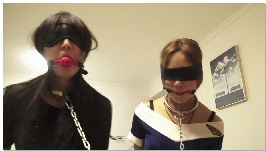 【逍遥】二奴金属调教 脚铐美女