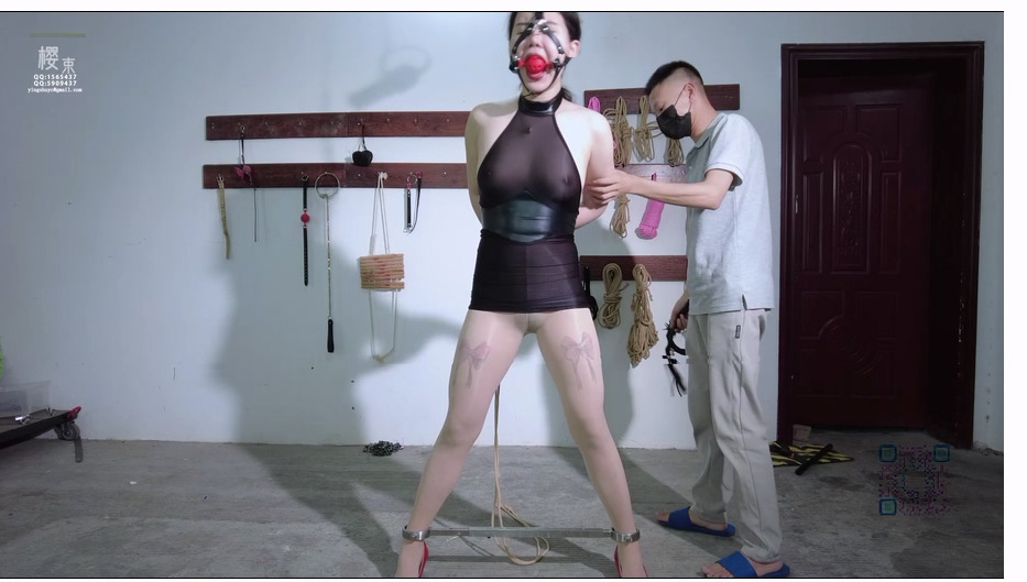 【樱束原创】花姐的新货 花姐那来了个野性十足的妞无法驯服只能装行李箱送到专业的调J