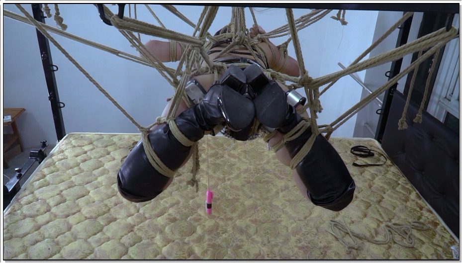 【樱束原创】完全禁锢三 9 全局禁锢,夹+贞操裤内置+封闭头套再加一个狗狗头套双头套带…