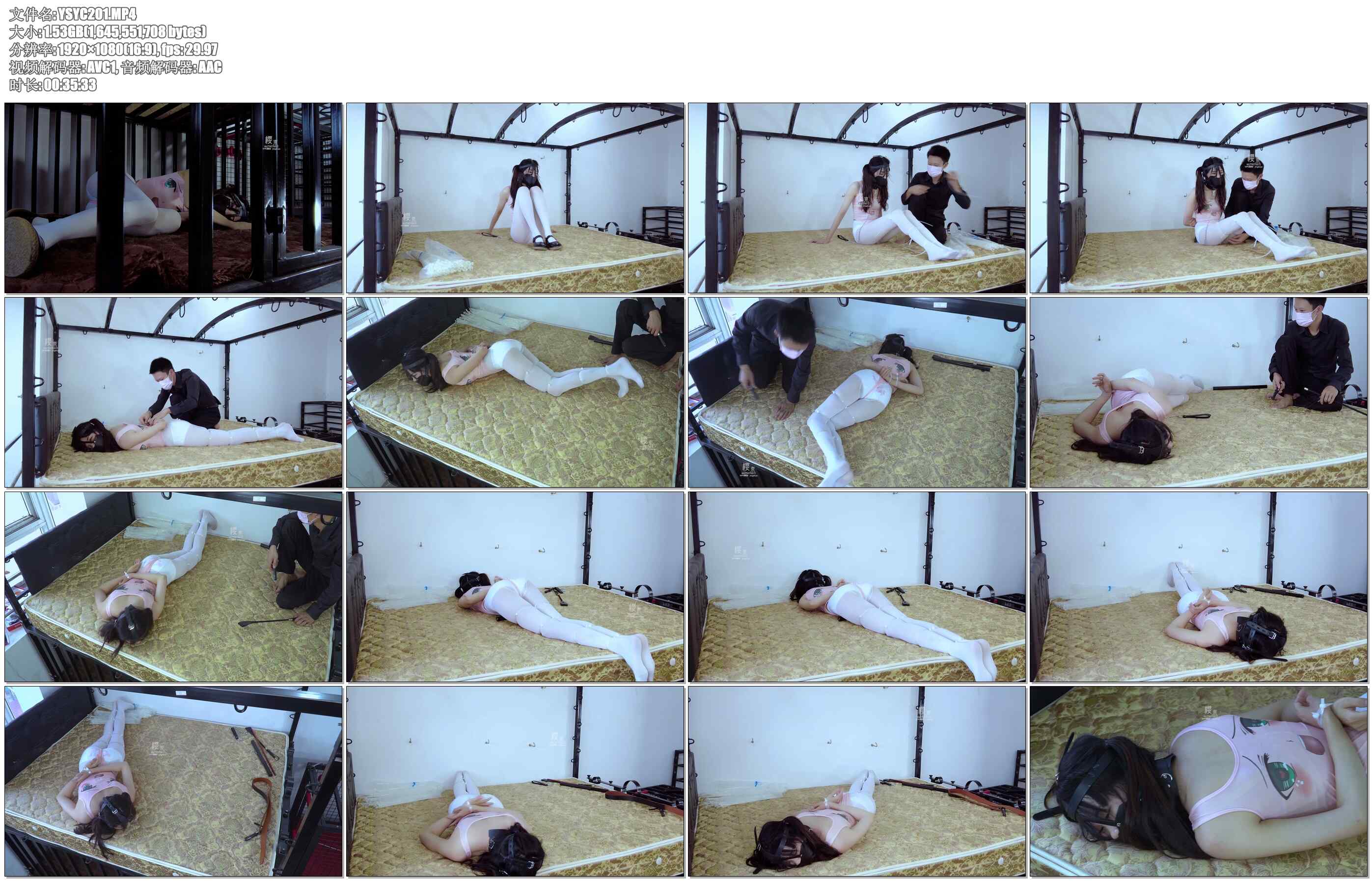 【樱束原创】汐洛扎带捆绑蛇形爬走 圈养奴—汐洛，今天玩点不一样的，全身扎带超紧致…