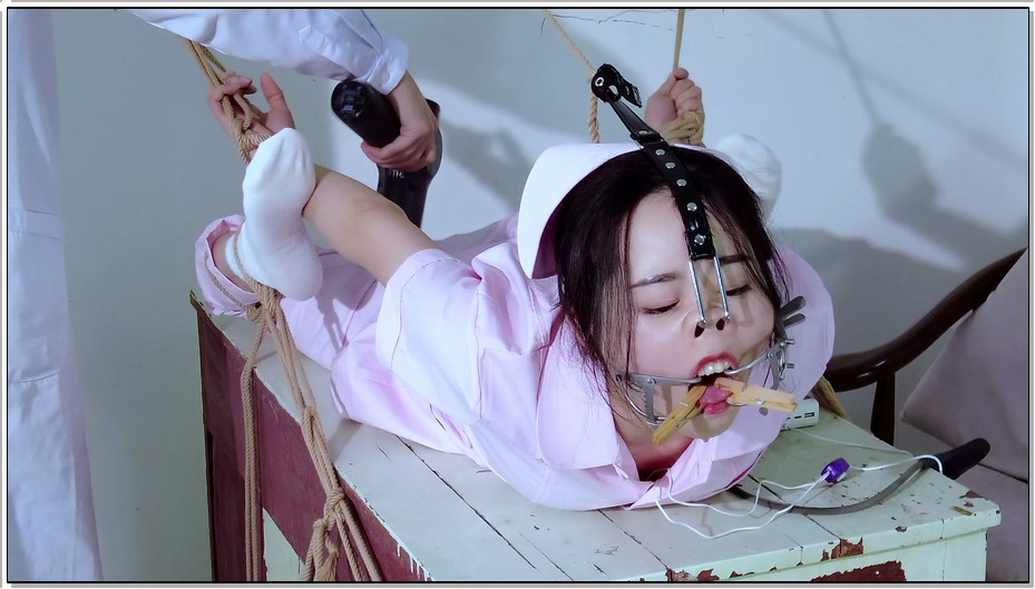 【樱束原创】怪医博士的听话药水 博士将护士雪妮驷马捆绑试新研制的听话药水