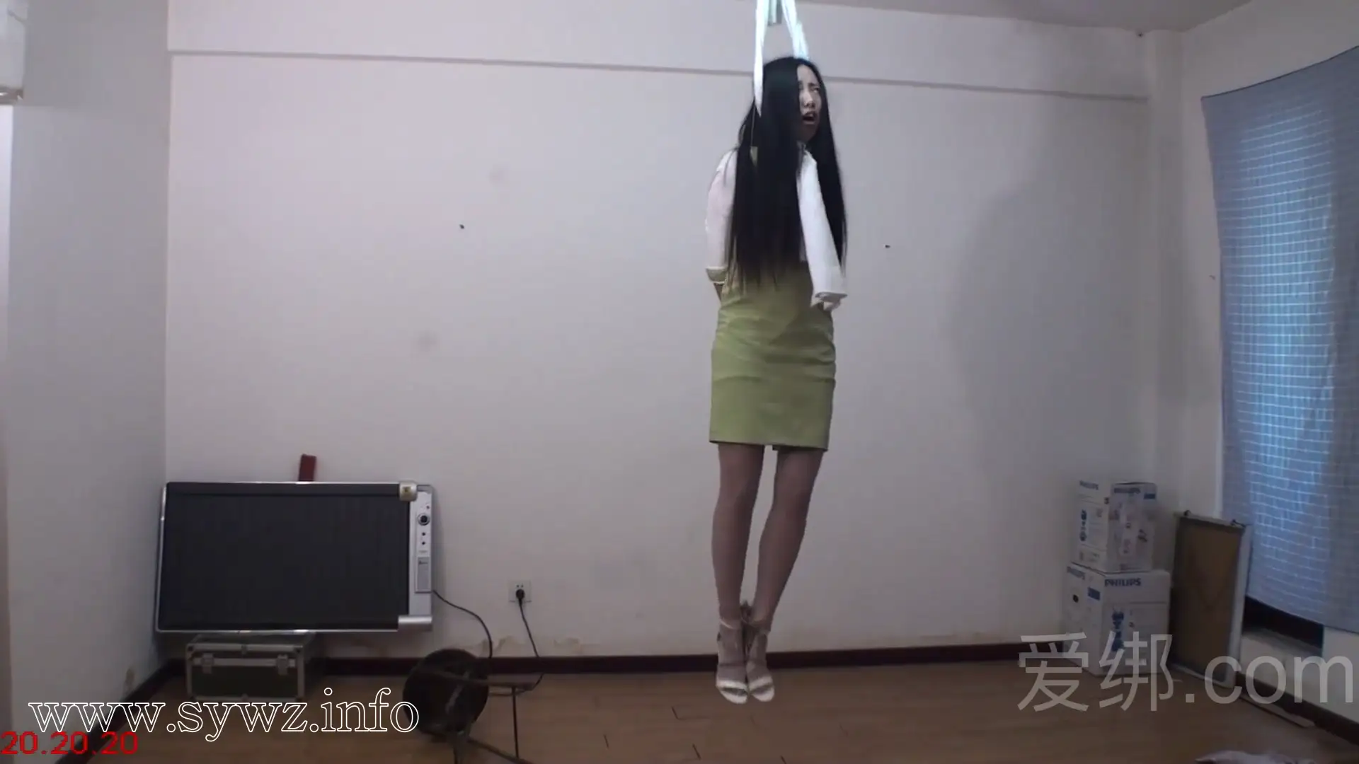 [老梦视觉]暗室派对夜，连体裙与黑丝袜的绳艺禁锢，两段完整故事解锁隐秘狂欢